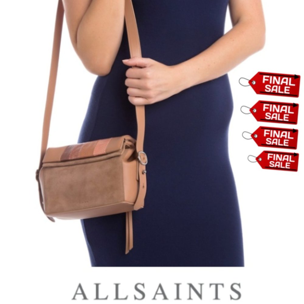 ALLSAINTS Casey Genuine Snakeskin Crossbody Bag - Picture 2 of 8